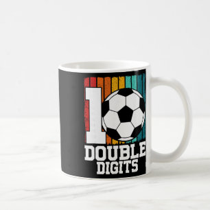 Caneca De Café Futebol Duplos Dígitos 10 Anos - 10º Aniversário