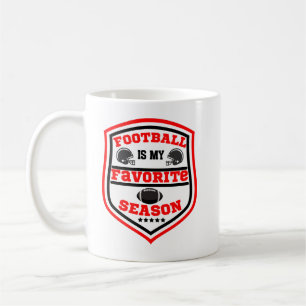 Caneca De Café Futebol é meu logotipo favorito de temporada verme