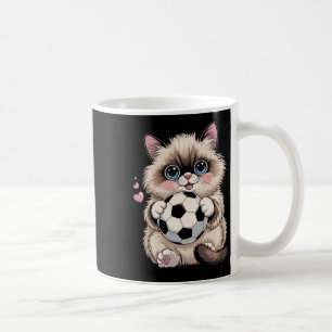 Caneca De Café Futebol Engraçado Birman Just Girl Who Loves Cats
