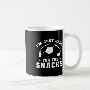 Caneca De Café Futebol Engraçado, Estou Aqui Só Pelos Lanches, Es