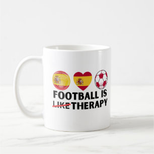 Caneca De Café Futebol espanha é como terapia