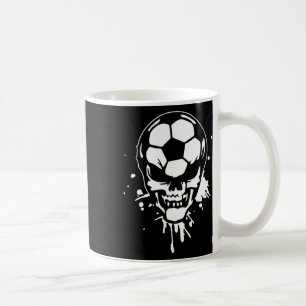 Caneca De Café Futebol Esqueleto Jogador Divertido Halloween Crân