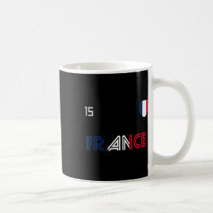Caneca De Café Futebol Francês Retro Bandeira da França