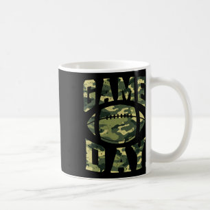 Caneca De Café Futebol Gameday Game Day Camo Flag Usa Patriótica