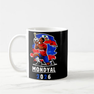 Caneca De Café Futebol Haitiano 2026 Fã de Futebol Mundial Ayiti