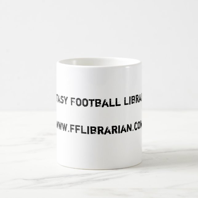 Caneca De Café Futebol Librarianwww.fflibrarian.com da fantasia (Centro)