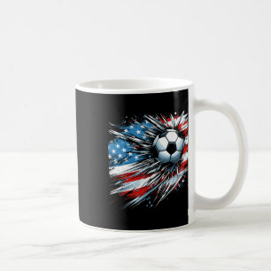Caneca De Café Futebol Ll 4 De Julho Meninos Bandeira Americana P