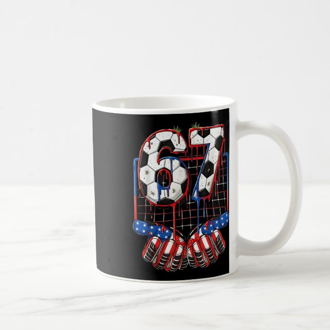 Caneca De Café Futebol Ll 67 Drip Six Seven Geração Alpha Meme EU (Direita)