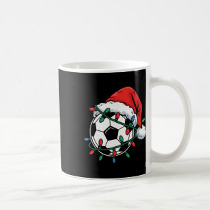 Caneca De Café Futebol Ll Chapéu do Papai Noel Xmas Natal Diverti