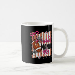 Caneca De Café Futebol Mãe Coquete Laço Dia de Jogo Touchdown Tem