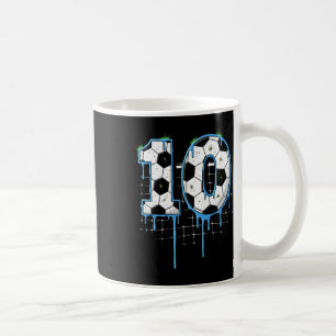 Caneca De Café Futebol Menino de 10 Anos de Sorvete Gotejamento J