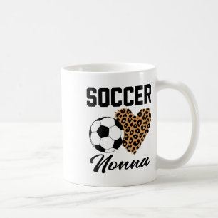 Caneca De Café Futebol Nonna Coração de Leopardo Nonna