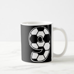 Caneca De Café Futebol Número 9 Aniversário Infantil Dia de Matem