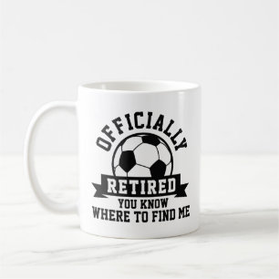 Caneca De Café Futebol oficialmente aposentado