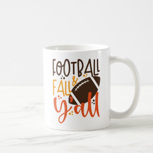 Caneca De Café Futebol outono e Y (Direita)