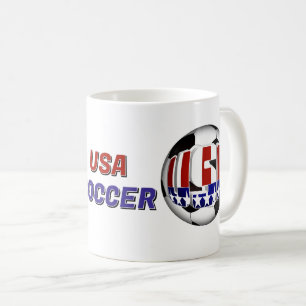 Caneca De Café Futebol Patriótico dos EUA