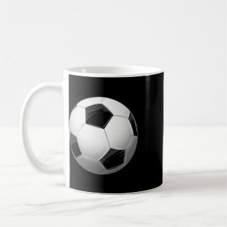 Caneca De Café Futebol Preto Branco Ll Cool Esportes Footll Jogad