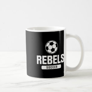 Caneca De Café Futebol Rebels Para Escola Primária, Média e Secun