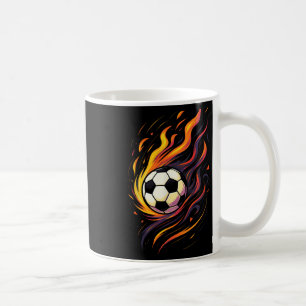Caneca De Café Futebol Retro Vintage Chamas do Futebol Esporte Ll