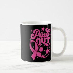 Caneca De Café Futebol Rosa Kick Para Uma Cura Seio Câncer Rosa