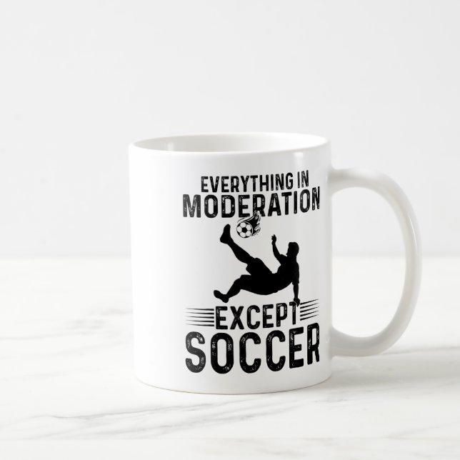 Caneca De Café Futebol - Tudo Com Moderação Exceto Futebol  (Direita)