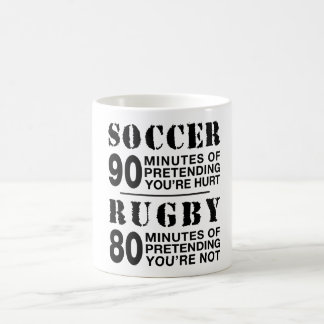 Caneca De Café Futebol vs Rugby