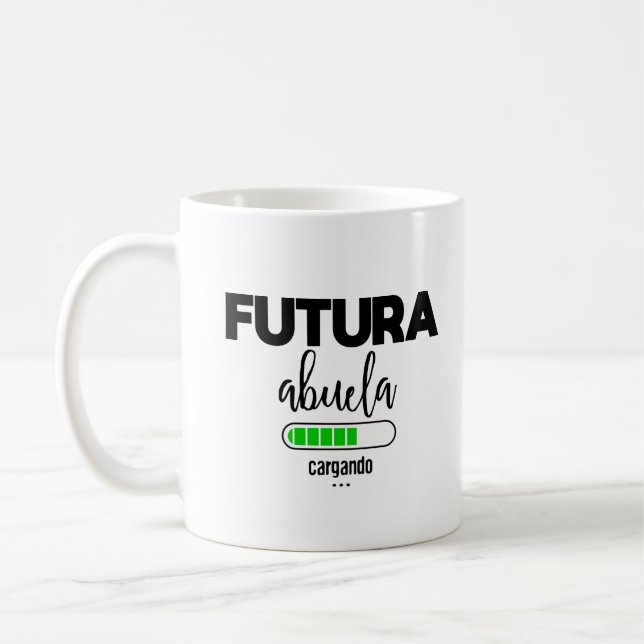 Caneca De Café Futura abuela cargando (Esquerda)