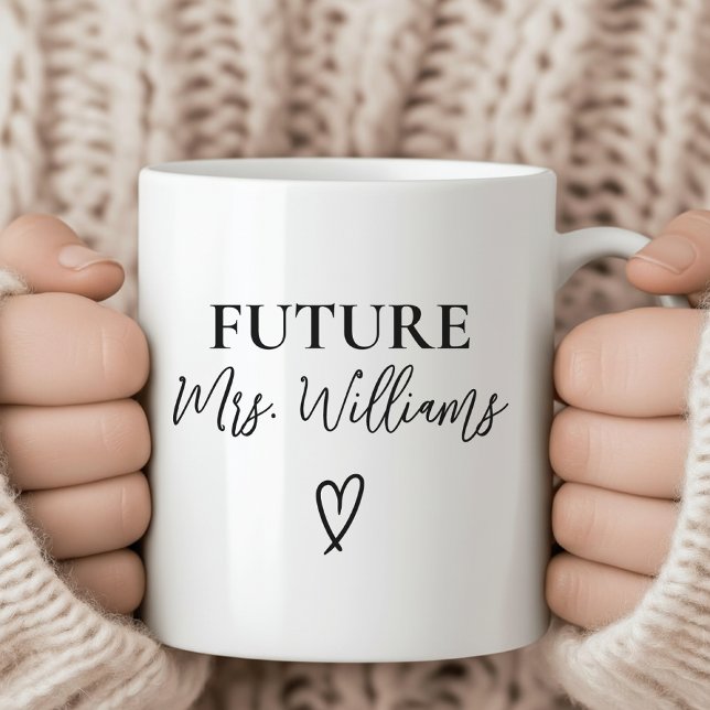Caneca De Café Futura Sra. e Sr. Mug, Presente de Noivado Persona (future mrs mug, engagement mug, personalized engagement gift, bride to be mug, future mrs and mr,)