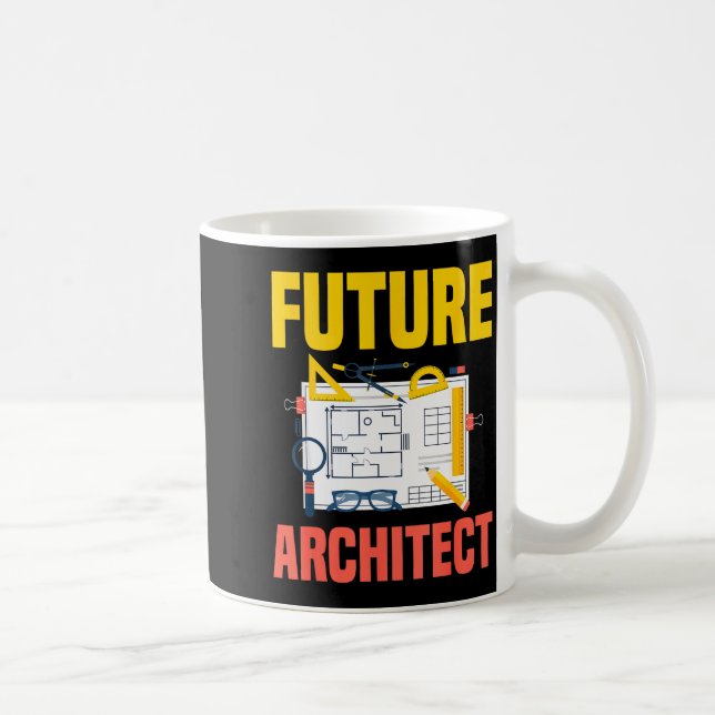 Caneca De Café Future Architect Funny Architecture Architect  (Direita)