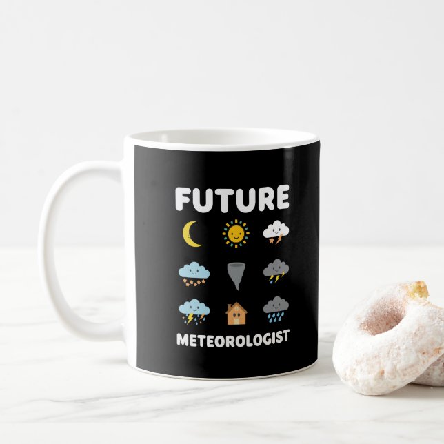 Caneca De Café Future Meteorologist Weather Forecast (Com Donut)