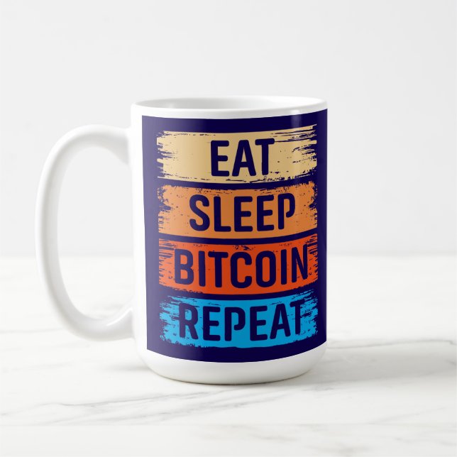 Caneca De Café Future Millionaire Bitcoin Humor Cryptocurrency  (Esquerda)