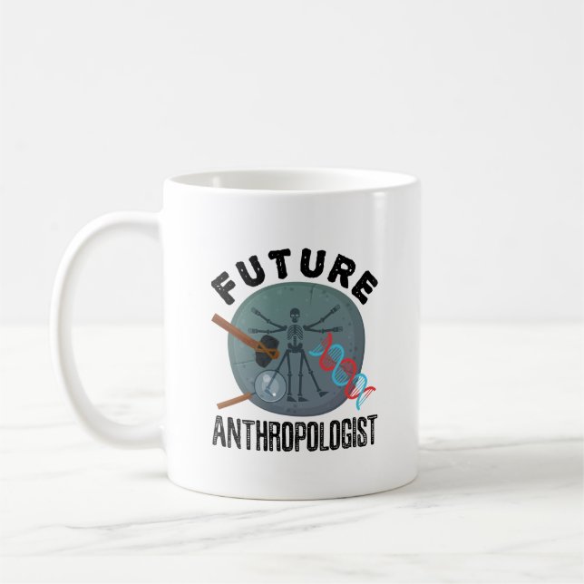 Caneca De Café Futuro Antropólogo (Esquerda)
