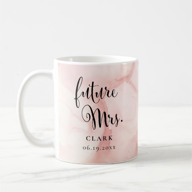 Caneca De Café Futuro Casamento Sra. Chá de Noiva (Esquerda)