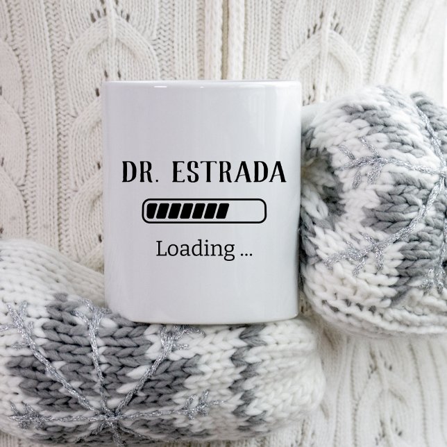 Caneca De Café Futuro Doutor Engraçado Presente na Faculdade de M (Criador carregado)