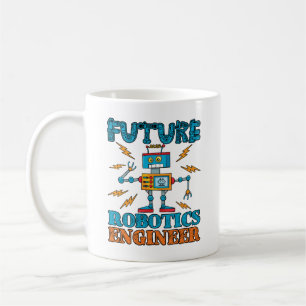 Caneca De Café Futuro Engenheiro de Robótica