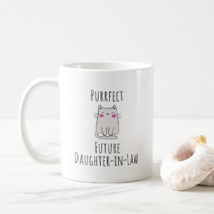 Caneca De Café Futuro Filha em Direito Novo Chá de panela Filha