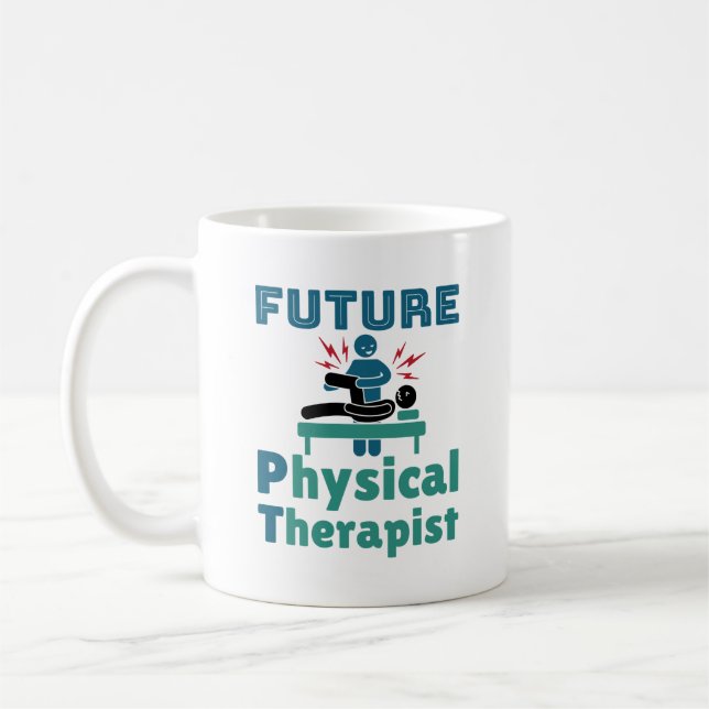 Caneca De Café Futuro Fisioterapeuta Estudante de FT (Esquerda)