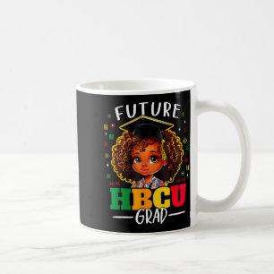 Caneca De Café Futuro Graduado Hbcu Crianças Menina Negra Afro Hi