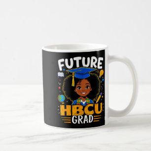 Caneca De Café Futuro Graduado Hbcu Crianças Menina Preta Afro Mê