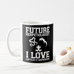Caneca De Café Futuro Herpetologista Herpetology Lover Amphibes