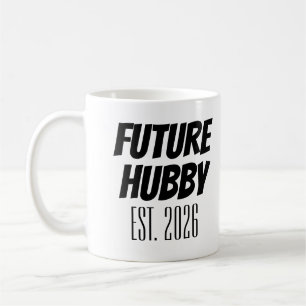 Caneca De Café Futuro Hubby Est. recem casados 2024 Novo Marido