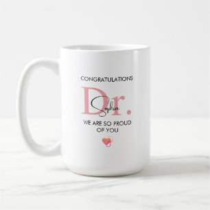 Caneca De Café Futuro Médico Nome Personalizado Estamos Muito Org