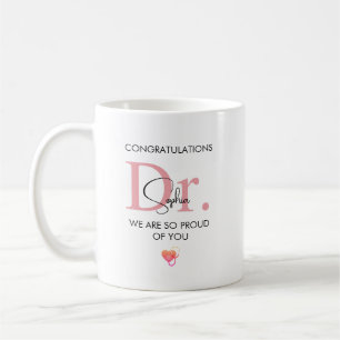 Caneca De Café Futuro Médico Nome Personalizado Estamos Muito Org