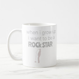 Caneca De Café Futuro Rock Star Coffee Mug