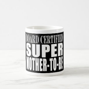 Caneca De Café Futuros Mães Engraçados Chás de fraldas Super M