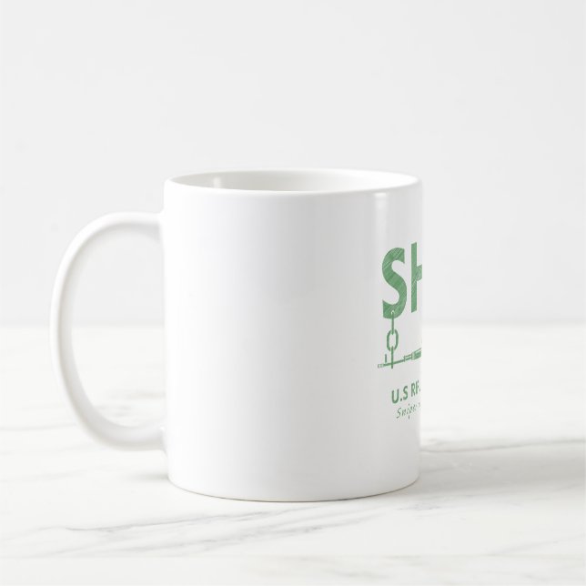 Caneca De Café Fuzil de Sniper 7.62 M82 Força Militar (Esquerda)