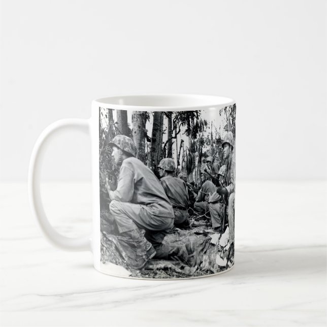 Caneca De Café Fuzileiros navais de WWII E.U. em Peleliu (Esquerda)