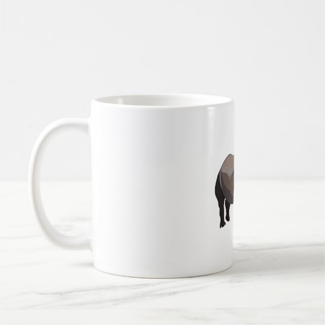 Caneca De Café G é para o Grande Um Rinoceronte Corado (Esquerda)