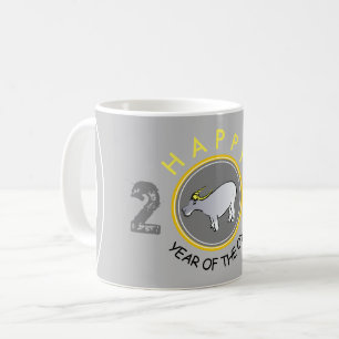 Caneca De Café G Feliz Ox Chinês Ano Novo 2021 Mug