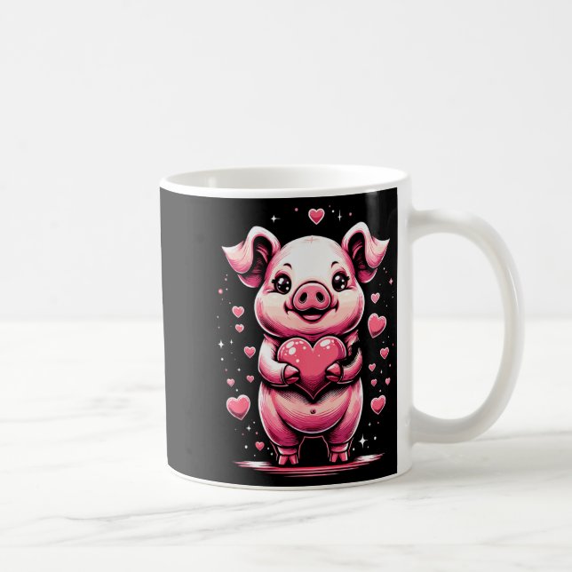Caneca De Café G Holding Heart Valentines Day Cute Valentine 1  (Direita)